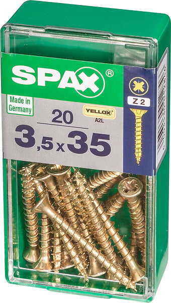 SPAXFRANCE - SPAX TF PZ 3.5x35 YELLOX 20 PC - large
