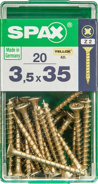 SPAXFRANCE - SPAX TF PZ 3.5x35 YELLOX 20 PC - large
