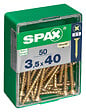 SPAXFRANCE - SPAX TF PZ 3.5x40 YELLOX 50 PC - vignette