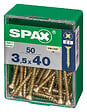 SPAXFRANCE - SPAX TF PZ 3.5x40 YELLOX 50 PC - vignette