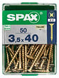 SPAXFRANCE - SPAX TF PZ 3.5x40 YELLOX 50 PC - vignette
