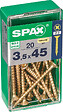 SPAXFRANCE - SPAX TF PZ 3.5x45 YELLOX 20 PC - vignette