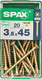 SPAXFRANCE - SPAX TF PZ 3.5x45 YELLOX 20 PC - vignette