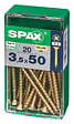 SPAXFRANCE - SPAX TF PZ 3.5x50 YELLOX 20 PC - vignette