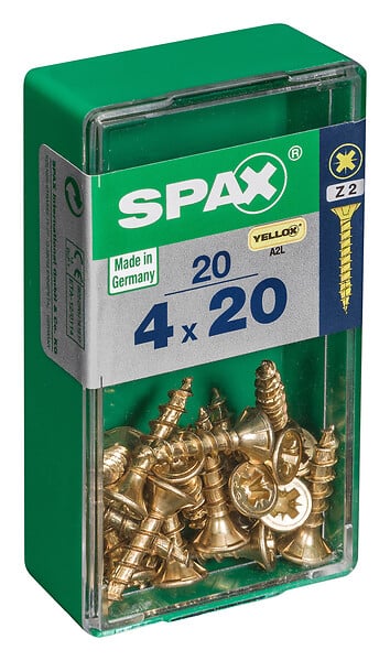 SPAXFRANCE - SPAX TF PZ 4x20 YELLOX 20 PC - large