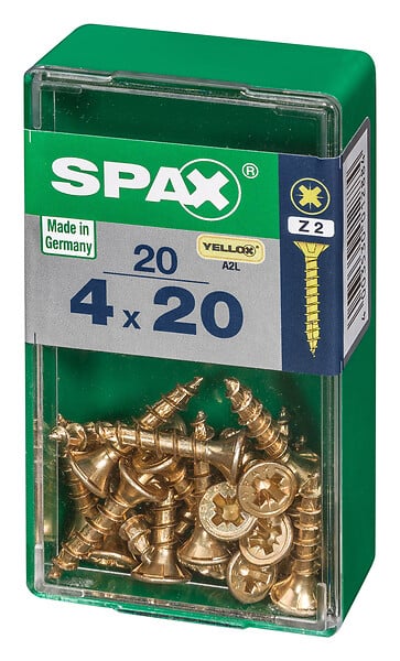SPAXFRANCE - SPAX TF PZ 4x20 YELLOX 20 PC - large