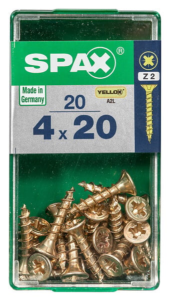 SPAXFRANCE - SPAX TF PZ 4x20 YELLOX 20 PC - large