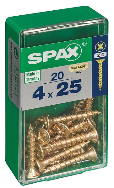 SPAXFRANCE - SPAX TF PZ 4x25 YELLOX 20 PC - large