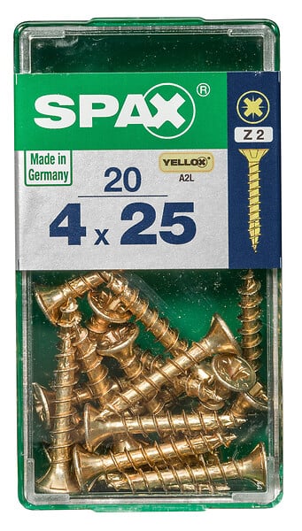 SPAXFRANCE - SPAX TF PZ 4x25 YELLOX 20 PC - large