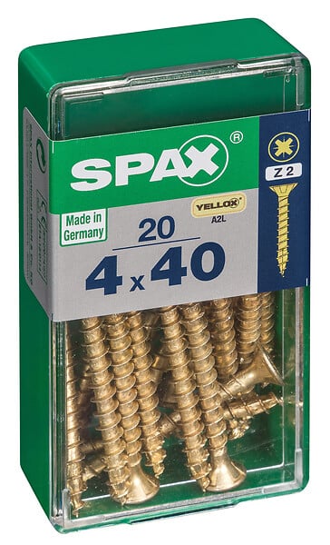 SPAXFRANCE - SPAX TF PZ 4x40 YELLOX 20 PC - large