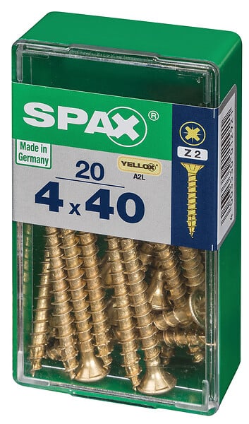 SPAXFRANCE - SPAX TF PZ 4x40 YELLOX 20 PC - large