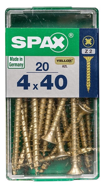 SPAXFRANCE - SPAX TF PZ 4x40 YELLOX 20 PC - large