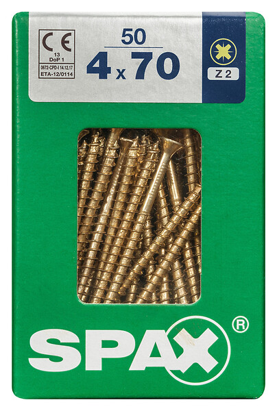 SPAXFRANCE - SPAX TF PZ 4x70 YELLOX 50 PC - large