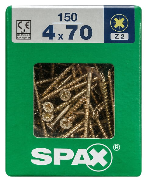 SPAXFRANCE - SPAX TF PZ 4x70 YELLOX 150 PC - large