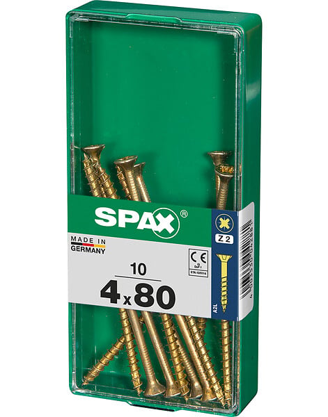 SPAXFRANCE - SPAX TF PZ 4x80 YELLOX 10 PC - large