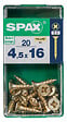 SPAXFRANCE - SPAX TF PZ 4.5x16 YELLOX 20 PC - vignette