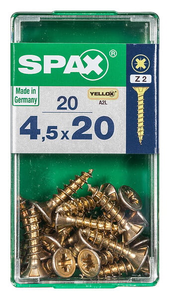 SPAXFRANCE - SPAX TF PZ 4.5x20 YELLOX 20 PC - large