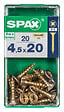 SPAXFRANCE - SPAX TF PZ 4.5x20 YELLOX 20 PC - vignette