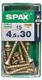 SPAXFRANCE - SPAX TF PZ 4.5x30 YELLOX 15 PC - vignette