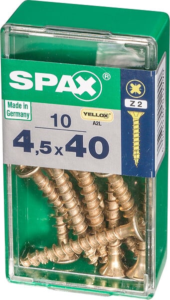 SPAXFRANCE - SPAX TF PZ 4.5x40 YELLOX 10 PC - large