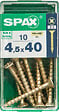 SPAXFRANCE - SPAX TF PZ 4.5x40 YELLOX 10 PC - vignette