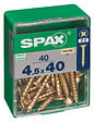 SPAXFRANCE - SPAX TF PZ 4.5x40 YELLOX 40 PC - vignette