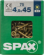 SPAXFRANCE - SPAX TF PZ 4.5x45 YELLOX 75 PC - vignette