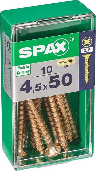 SPAXFRANCE - SPAX TF PZ 4.5x50 YELLOX 10 PC - large