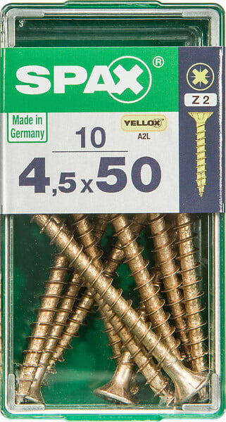 SPAXFRANCE - SPAX TF PZ 4.5x50 YELLOX 10 PC - large