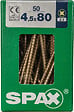 SPAXFRANCE - SPAX TF PZ 4.5x80 YELLOX 50 PC - vignette