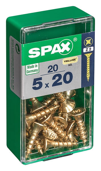 SPAXFRANCE - SPAX TF PZ 5x20 YELLOX 20 PC - large