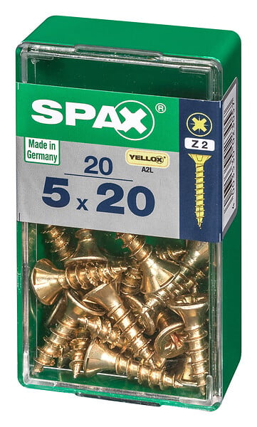 SPAXFRANCE - SPAX TF PZ 5x20 YELLOX 20 PC - large