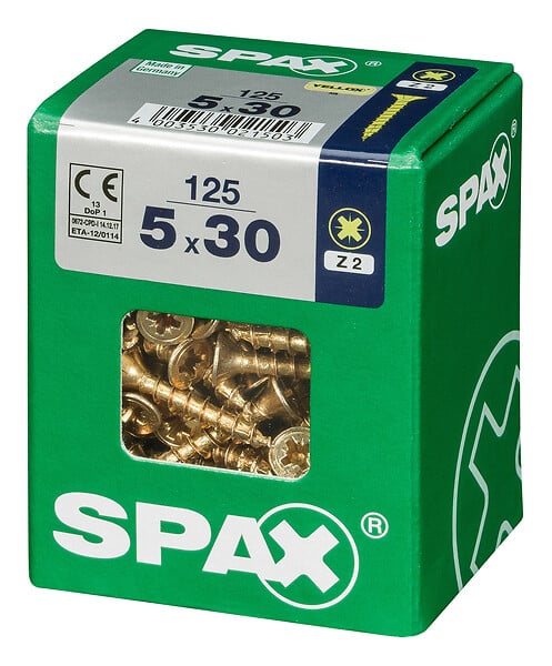 SPAXFRANCE - SPAX TF PZ 5x30 YELLOX 125 PC - large