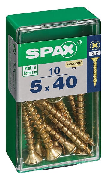 SPAXFRANCE - SPAX TF PZ 5x40 YELLOX 10 PC - large