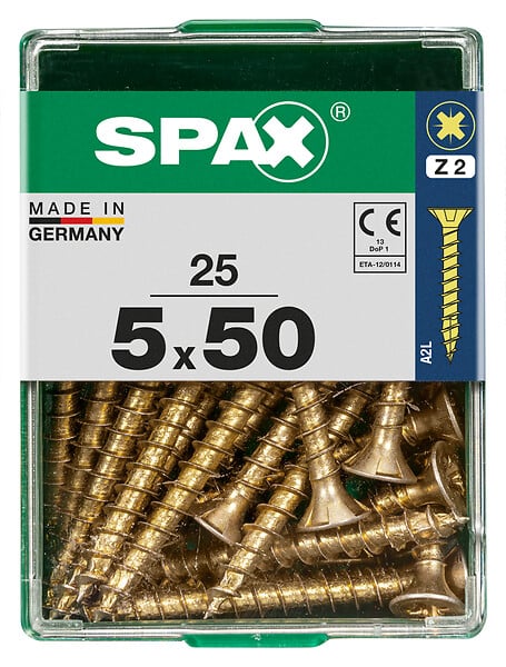 SPAXFRANCE - SPAX TF PZ 5x50 YELLOX 25 PC - large