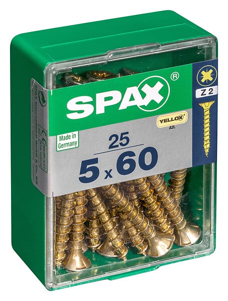 SPAXFRANCE - SPAX TF PZ 5x60 YELLOX 25 PC - large