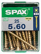 SPAXFRANCE - SPAX TF PZ 5x60 YELLOX 25 PC - vignette