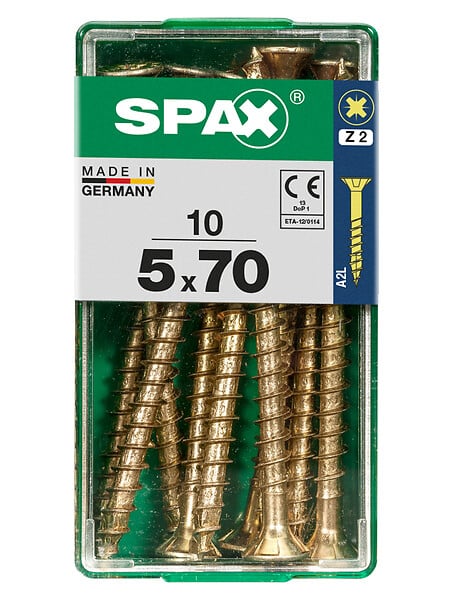 SPAXFRANCE - SPAX TF PZ 5x70 YELLOX 10 PC - large