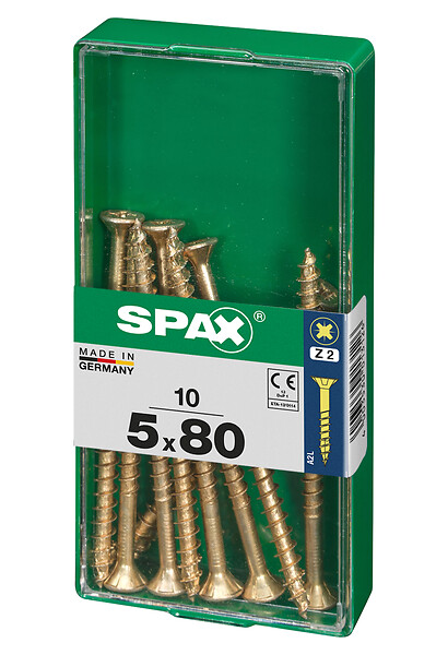 SPAXFRANCE - SPAX TF PZ 5x80 YELLOX 10 PC - large