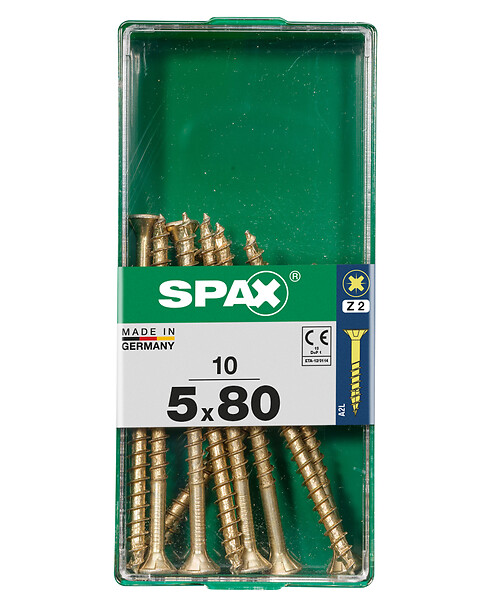 SPAXFRANCE - SPAX TF PZ 5x80 YELLOX 10 PC - large