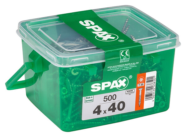 SPAXFRANCE - SPAX TF TX HKB 4x40 WIROX 500 PC - large