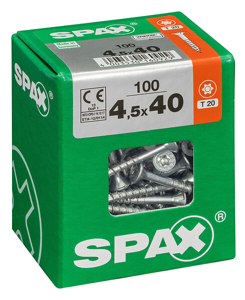 SPAXFRANCE - SPAX TF TX 4.5x40 WIROX 100 PC - large