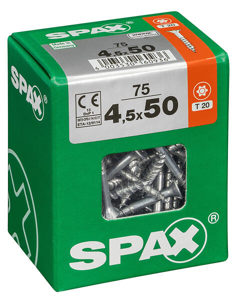 SPAXFRANCE - SPAX TF TX 4.5x50 WIROX 75 PC - large