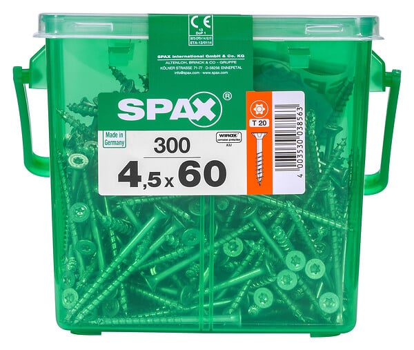 SPAXFRANCE - SPAX TF TX HKB 4.5x60 WIROX 300 PC - large