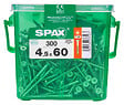 SPAXFRANCE - SPAX TF TX HKB 4.5x60 WIROX 300 PC - vignette