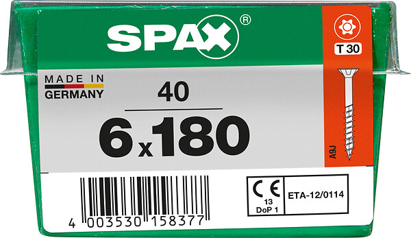 SPAXFRANCE - SPAX TF TX 6x180 WIROX 40 PC - large