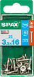SPAXFRANCE - SPAX INOX TF 3.5x16 TX 25 PC - vignette