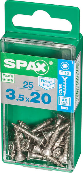 SPAXFRANCE - SPAX INOX TF 3.5x20 TX 25 PC - large