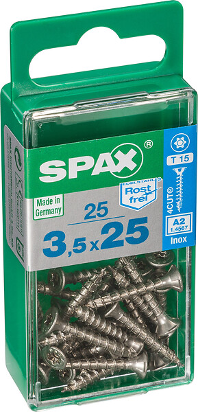 SPAXFRANCE - SPAX INOX TF 3.5x25 TX 25 PC - large