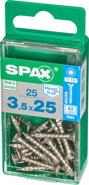 SPAXFRANCE - SPAX INOX TF 3.5x25 TX 25 PC - large
